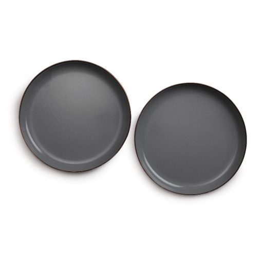 BAREBONES - SMALL PLATE/ENAMEL/SET 2 PCS STONE GREY 22CM - Afbeelding 6