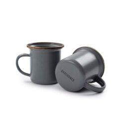 BAREBONES - ESPRESSO CUP/ENAMEL/SET 2 PCS STONE GREY