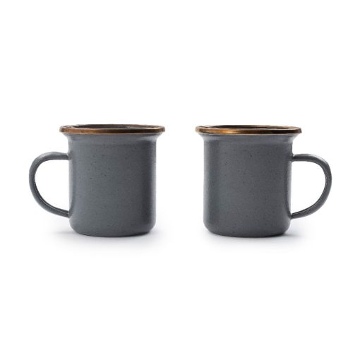 BAREBONES - ESPRESSO CUP/ENAMEL/SET 2 PCS STONE GREY - Afbeelding 9