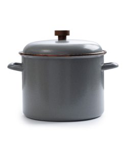 BAREBONES - STOCK POT/ENAMEL/STONE GREY