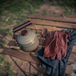 Alternative view of BAREBONES - TEAPOT/ENAMEL STONE GREY