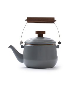 BAREBONES - TEAPOT/ENAMEL STONE GREY