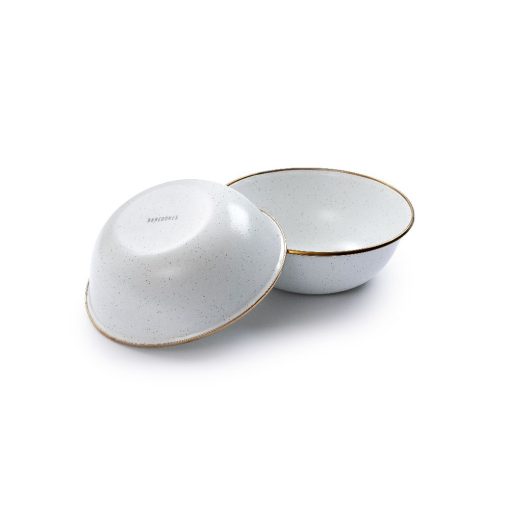 BAREBONES - BOWL/ENAMEL/SET 2 PCS EGG SHELL - Afbeelding 9