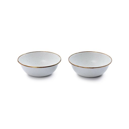 BAREBONES - BOWL/ENAMEL/SET 2 PCS EGG SHELL - Afbeelding 6