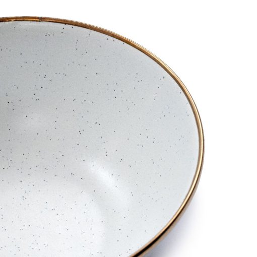 BAREBONES - BOWL/ENAMEL/SET 2 PCS EGG SHELL - Afbeelding 5