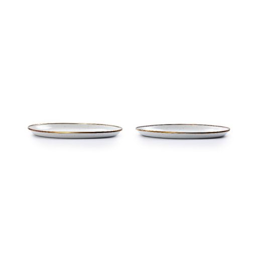 BAREBONES - PLATE/ENAMEL/SET 2 PCS EGG SHELL 27CM - Afbeelding 10