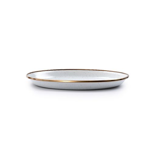 BAREBONES - SMALL PLATE/ENAMEL/SET 2 PCS EGG SHELL 22CM - Afbeelding 8