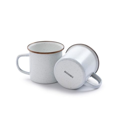 BAREBONES - CUP/ENAMEL/SET 2 PCS EGG SHELL