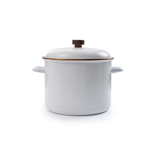 BAREBONES - STOCK POT/ENAMEL/EGG SHELL