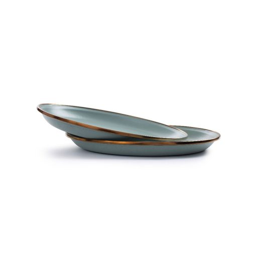 BAREBONES - PLATE/ENAMEL/SET 2 PCS GREEN 27CM - Afbeelding 7