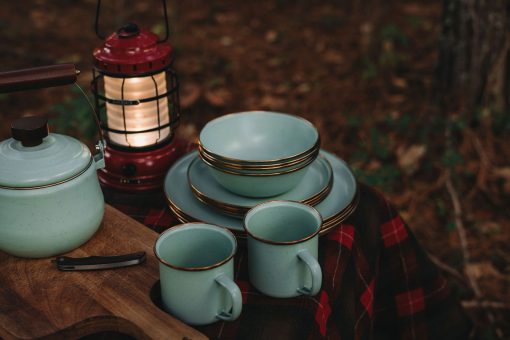 BAREBONES - CUP/ENAMEL/SET 2 PCS GREEN - Afbeelding 3