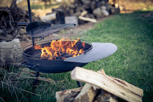 BAREBONES - COWBOY FIRE PIT GRILL SIDE TABLE SMALL 23" - Afbeelding 2