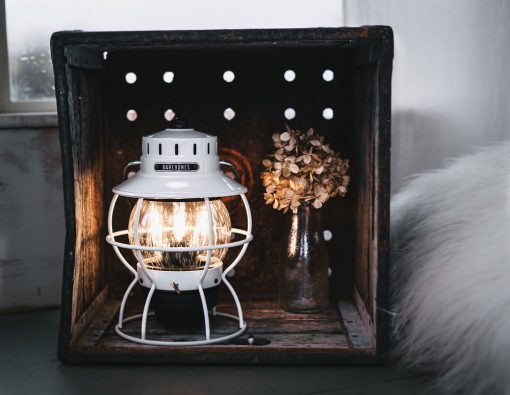 BAREBONES - RAILROAD LANTERN VINTAGE WHITE - Afbeelding 2