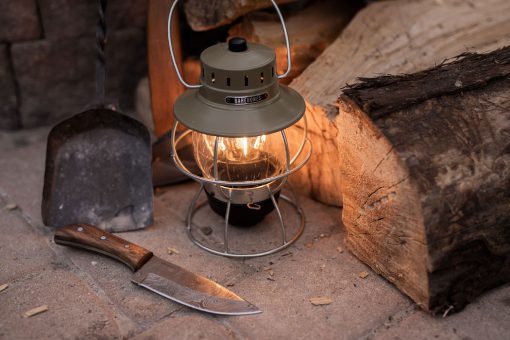 BAREBONES - RAILROAD LANTERN OLIVE - Afbeelding 4
