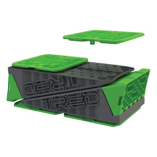 TRED GT DELUXE wiel levelling blokken met keg set (grijs-groen) - Afbeelding 3