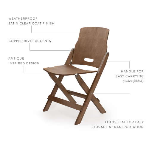 BAREBONES - RIDGELINE WOOD FOLDING CHAIR - Afbeelding 14