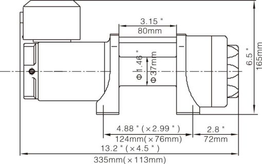 Runva Winch - EWP2500A 12V - Afbeelding 4