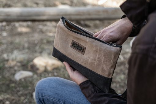 BAREBONES - NEELUM SMALL ZIPPER POUCH KHAKI - Afbeelding 2