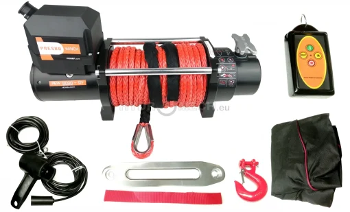 Presko Winch - PEW12000 12V Synthetic Rope