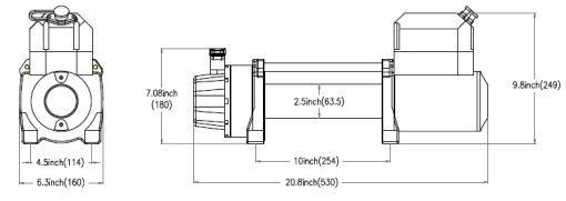Presko Winch - PEW12000 12V Steel Cable - Afbeelding 6