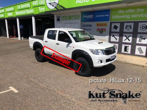 Spatbord verbreders voor Toyota Hilux 2012-2015 standard (face-lift) - 50 mm breed - Front only