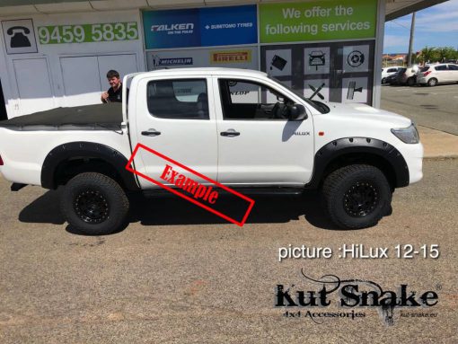 Spatbord verbreders voor Toyota Hilux 2012-2015 standard (face-lift) - 50 mm breed - Front only - Afbeelding 3