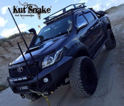 Spatbord verbreders voor Toyota Hilux 2012-2015 monster (face-lift) - 95 mm breed - Front only - Afbeelding 4