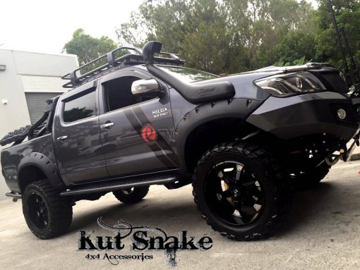 Spatbord verbreders voor Toyota Hilux 2012-2015 monster (face-lift) - 95 mm breed - Front only - Afbeelding 3