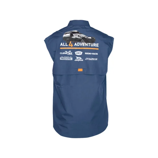 All4Adventure blouse Sleeveless Blue - Afbeelding 4