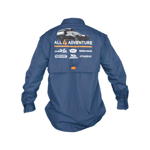 All4Adventure blouse with long sleeves Blue - Afbeelding 2
