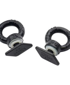 FRONT RUNNER - BLACK TIE DOWN RINGS / EYE BOLTS FOR TRACKS
