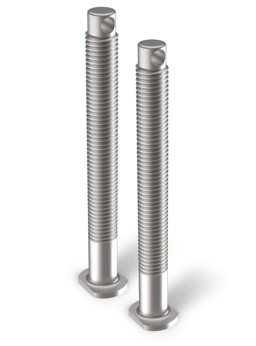 TRED 4X4 - M14 - 140 mm. Lange montage pennen (PAIR)