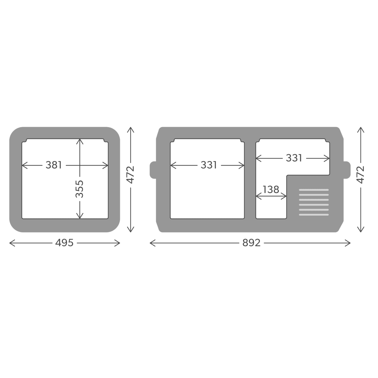 Dometic CFX3 75DZ elektrische Kühlbox - 74 Liter