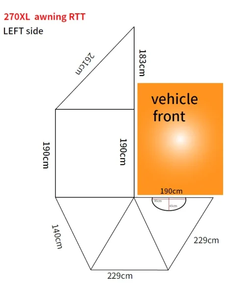 Campboss - Boss Shadow XL 270 Awning w/ Zip - Afbeelding 13