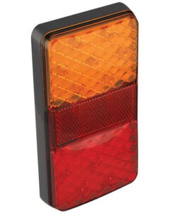 LED Autolamps - Achter-/ remlicht met richtingaanwijzer en reflector / 12v / 40cm. kabel