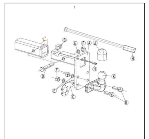 AUTO-HAK - Trekhaak voor 2" receiver hitch - Afbeelding 5