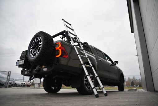 F4X4 - LADDER STEUN EN 2,6M LADDER VOOR BED RACK TOYOTA HILUX REVO 2020-