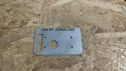 Switch-Pros - Stainless Steel bracket for 8 switch panel w/ logo - Basic