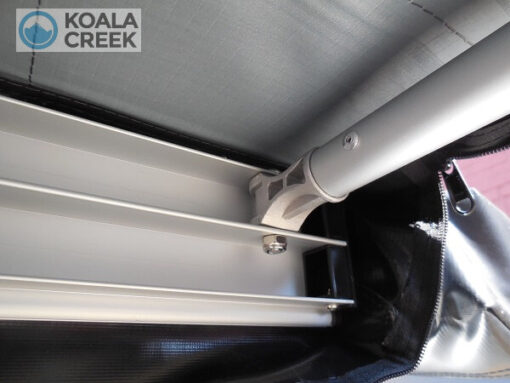 KOALA CREEK® - 2 delige aluminium luifel dak dragerstang tot. 250 cm. horizontaal - Afbeelding 2