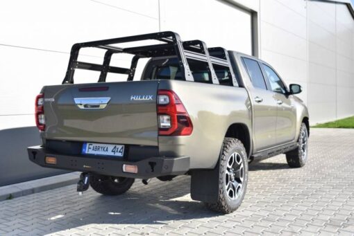 F4X4 - ACHTERBUMPER KORT MET LED LAMPEN TOYOTA HILUX REVO 2020-