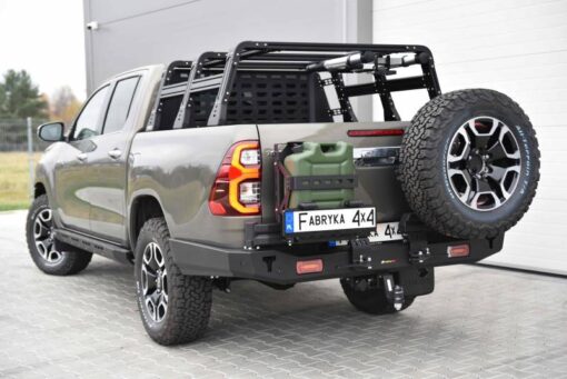 F4X4 - ACHTERBUMPER LANG MET LED LAMPEN TOYOTA HILUX REVO 2020-