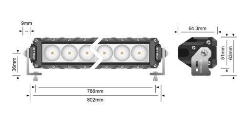 STEDI - ST3K 31.5" Slim LED Light Bar - Afbeelding 10