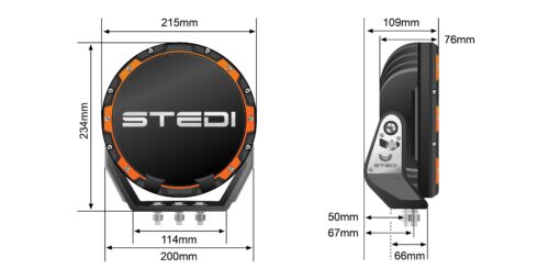 STEDI - Type-X Pro LED Driving Light 3-Pack - Afbeelding 11