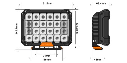 STEDI - Quad Pro LED Driving Light 2-Pack - Afbeelding 11