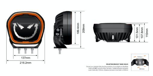 STEDI - Type-X EVO LED Driving Light 3-Pack - Afbeelding 12