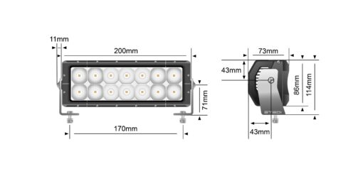 STEDI - ST4K 8" Double Row LED Light Bar - Afbeelding 11