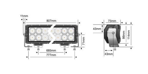 STEDI - ST4K 32" Double Row LED Light Bar - Afbeelding 11