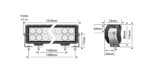 STEDI - ST4K 52" Double Row LED Light Bar - Afbeelding 11