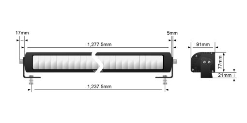 STEDI - ST-X 50 E-Mark LED Light Bar - Afbeelding 12