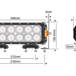 STEDI - ST3303 PRO 11" Double Row Ultra High Output LED Light Bar - Afbeelding 11